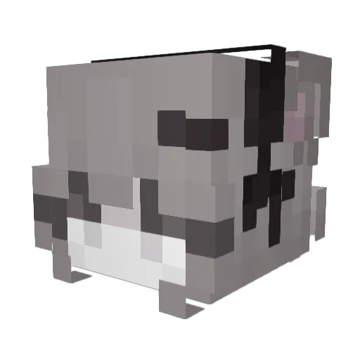 adderfart Minecraft avatar head, 3D render