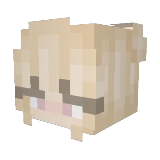 addi032 Minecraft avatar head, 3D render