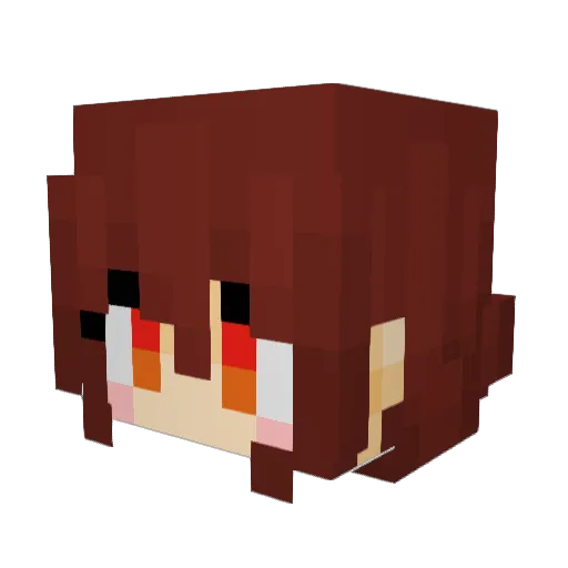 addicando Minecraft avatar head, 3D render