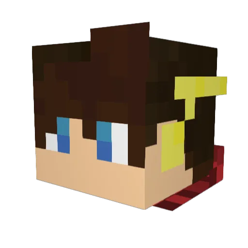 addicteddestiny Minecraft avatar head, 3D render