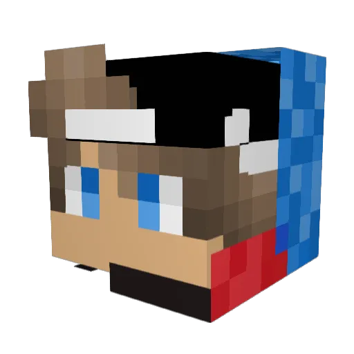 addidasinformer Minecraft avatar head, 3D render