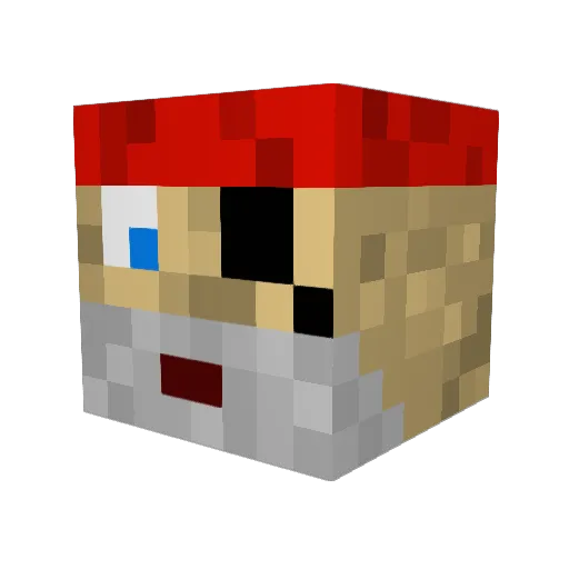 addieb16 Minecraft avatar head, 3D render