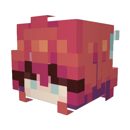 addieleyy Minecraft avatar head, 3D render