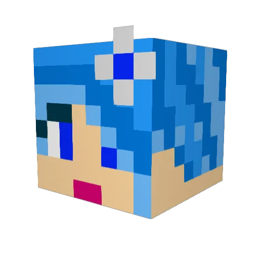 addiemae0425 Minecraft avatar head, 3D render