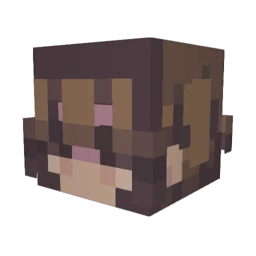 addiemma222 Minecraft avatar head, 3D render