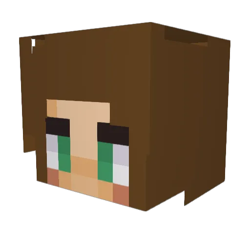 addii005 Minecraft avatar head, 3D render