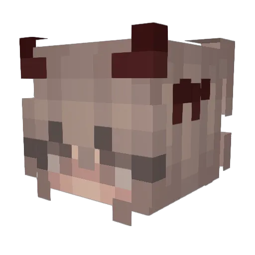 addiibae Minecraft avatar head, 3D render