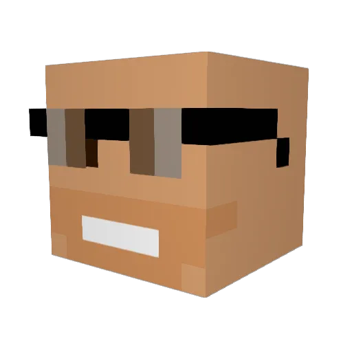 addisonhelton Minecraft avatar head, 3D render