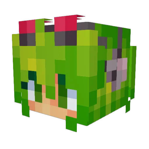 addoe_ Minecraft avatar head, 3D render