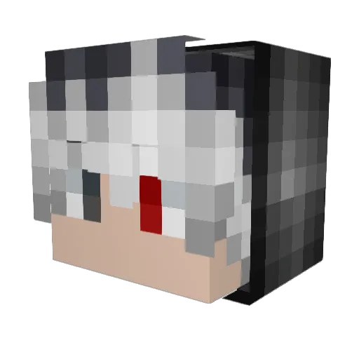 addrh Minecraft avatar head, 3D render