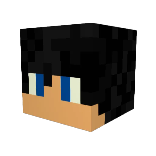 addy18 Minecraft avatar head, 3D render