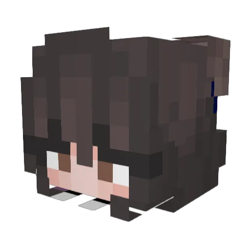 addylia Minecraft avatar head, 3D render