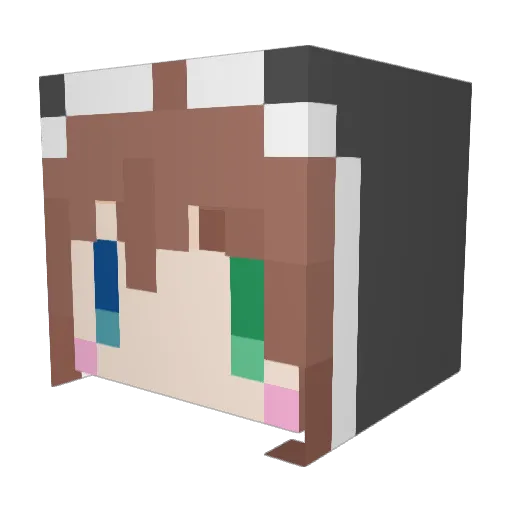 adeadfetus2 Minecraft avatar head, 3D render