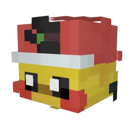 adefifp Minecraft avatar head, 3D render