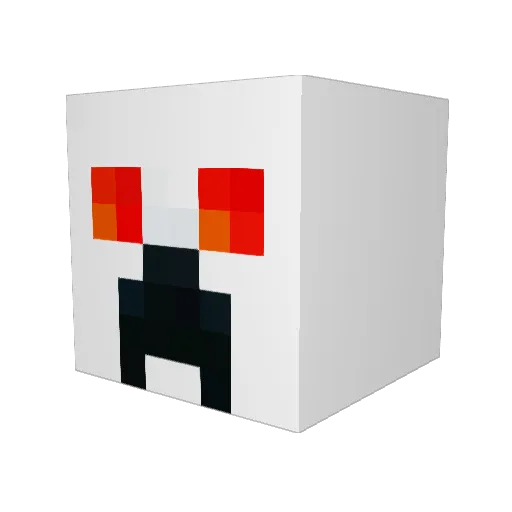 adekbaba Minecraft avatar head, 3D render