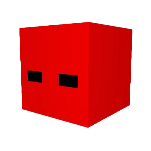 adelaarred Minecraft avatar head, 3D render