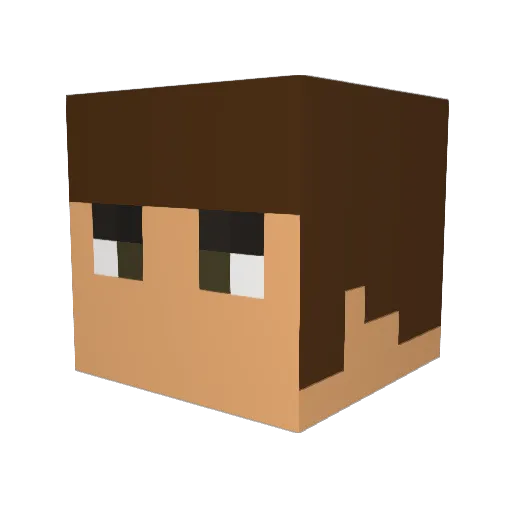adelewilson Minecraft avatar head, 3D render