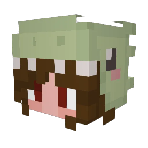 adellka13 Minecraft avatar head, 3D render