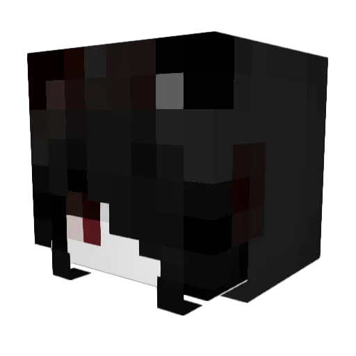 adenkii Minecraft avatar head, 3D render
