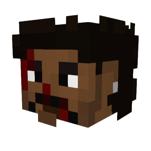 adenomg14 Minecraft avatar head, 3D render