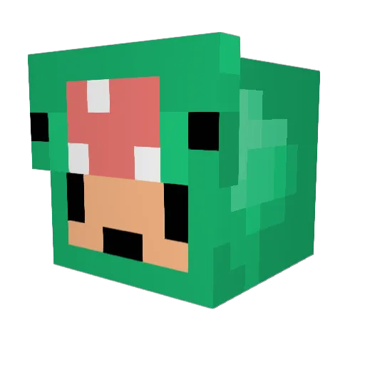 adenthepic Minecraft avatar head, 3D render