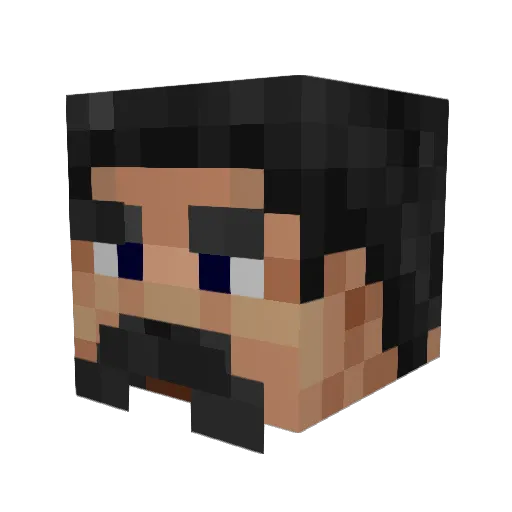 adev1337 Minecraft avatar head, 3D render