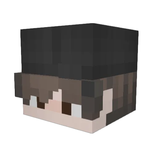 adeww Minecraft avatar head, 3D render
