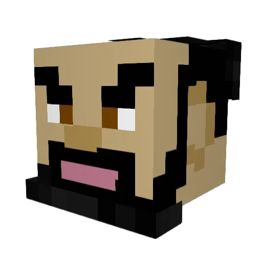 adformant Minecraft avatar head, 3D render
