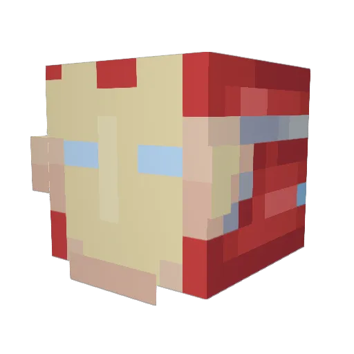 adgedda Minecraft avatar head, 3D render
