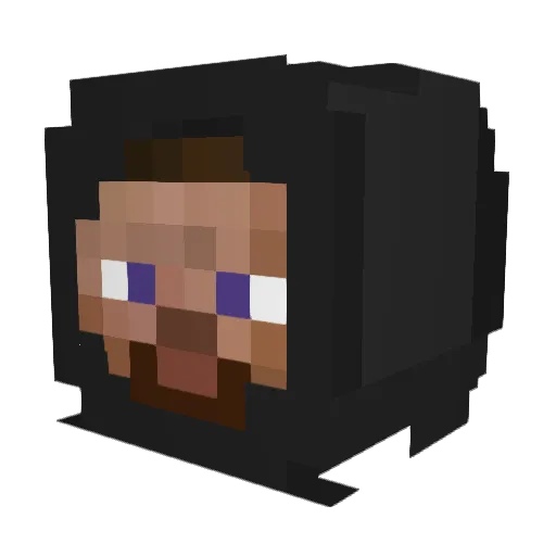 adhamilski Minecraft avatar head, 3D render