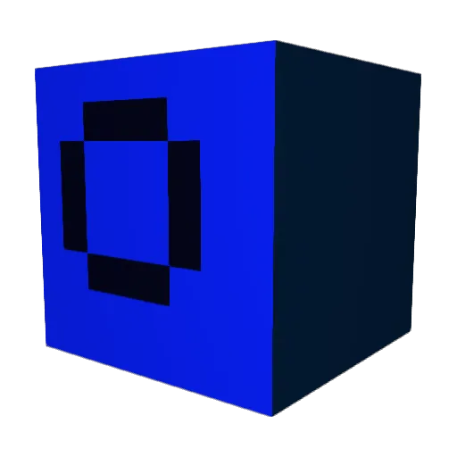 adhdAutistic Minecraft avatar head, 3D render