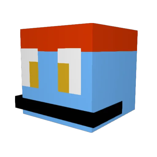 adhiirawan Minecraft avatar head, 3D render