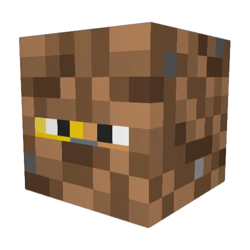 adian12 Minecraft avatar head, 3D render
