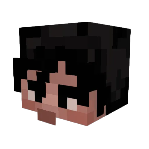 adianh Minecraft avatar head, 3D render