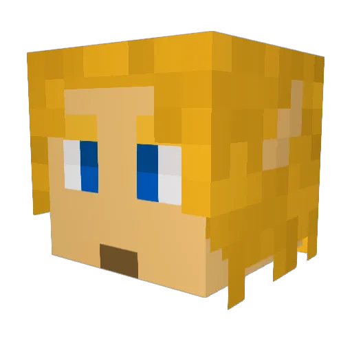 adib13 Minecraft avatar head, 3D render