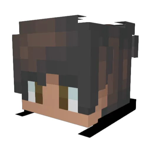 adiins Minecraft avatar head, 3D render