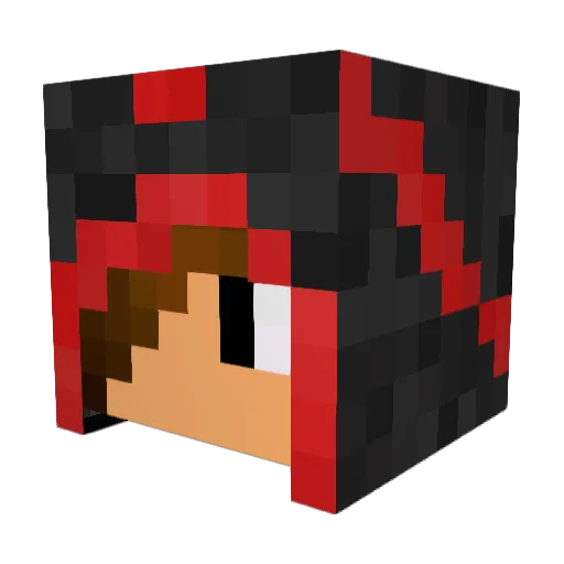 adikraid Minecraft avatar head, 3D render