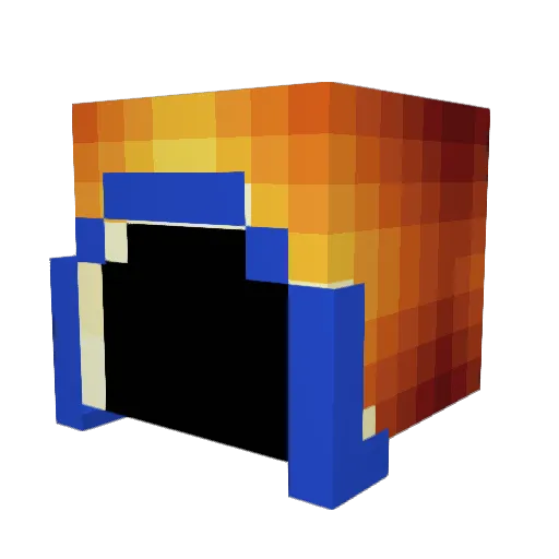 adilsek Minecraft avatar head, 3D render