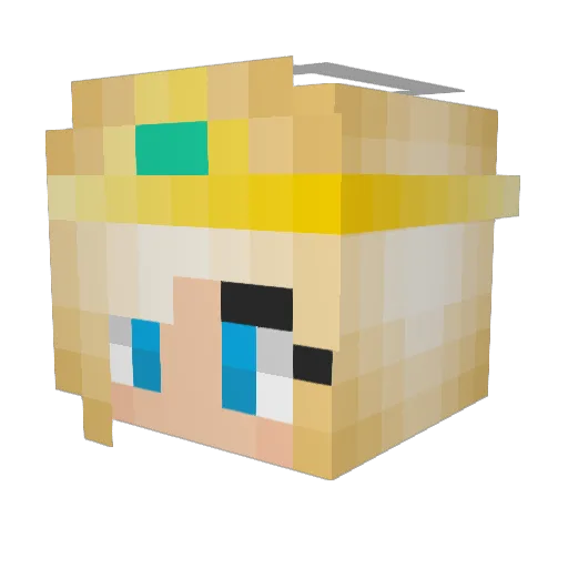 adina97 Minecraft avatar head, 3D render