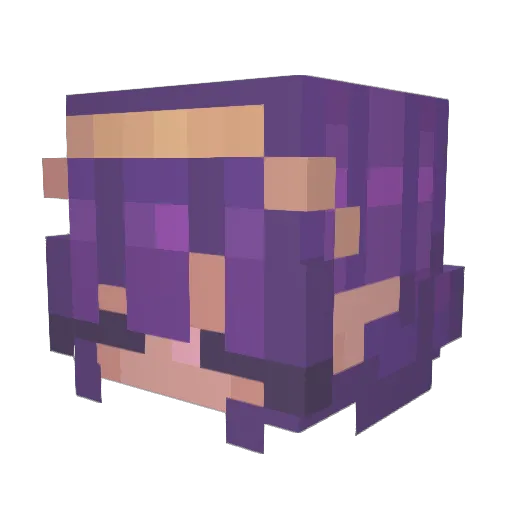 adiphoria Minecraft avatar head, 3D render
