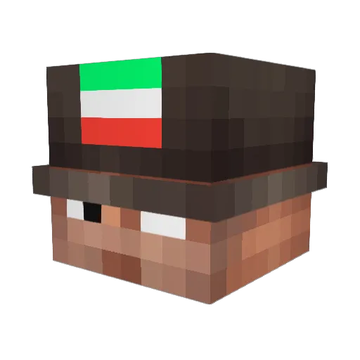 adisussi2022 Minecraft avatar head, 3D render