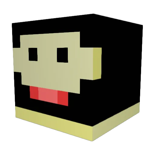 adith123 Minecraft avatar head, 3D render
