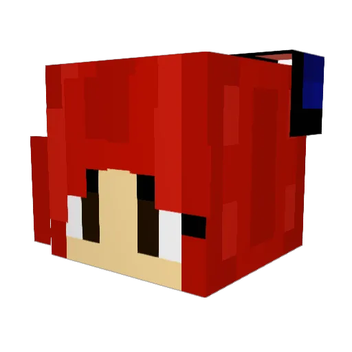 adjb2002 Minecraft avatar head, 3D render