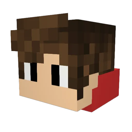 adl55 Minecraft avatar head, 3D render
