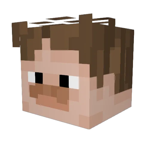 adlaycrnxk Minecraft avatar head, 3D render