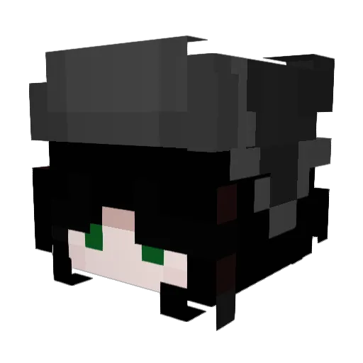 adlsjj Minecraft avatar head, 3D render