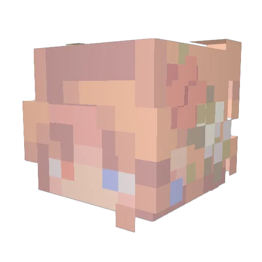 adman77 Minecraft avatar head, 3D render