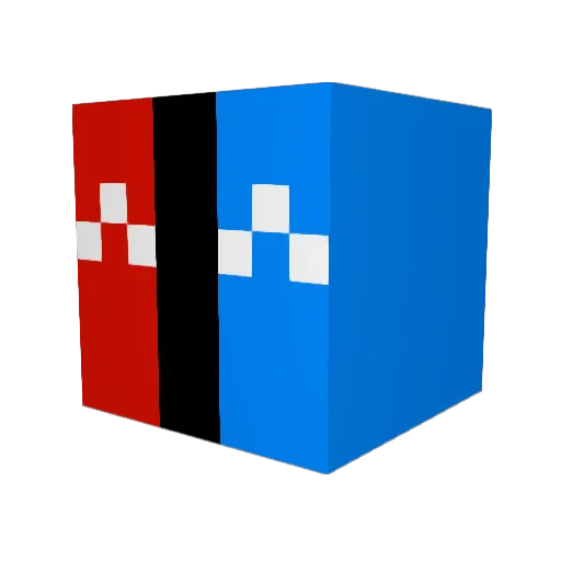 admimic1 Minecraft avatar head, 3D render