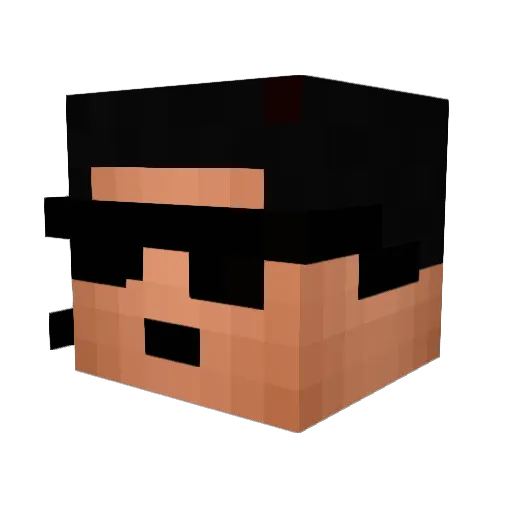 administrator1 Minecraft avatar head, 3D render