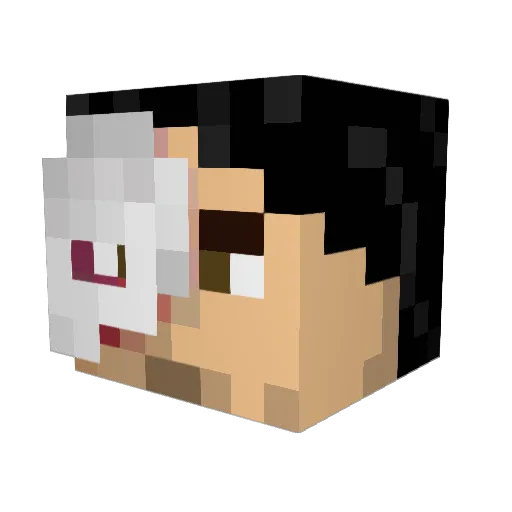 admiralhalsey Minecraft avatar head, 3D render